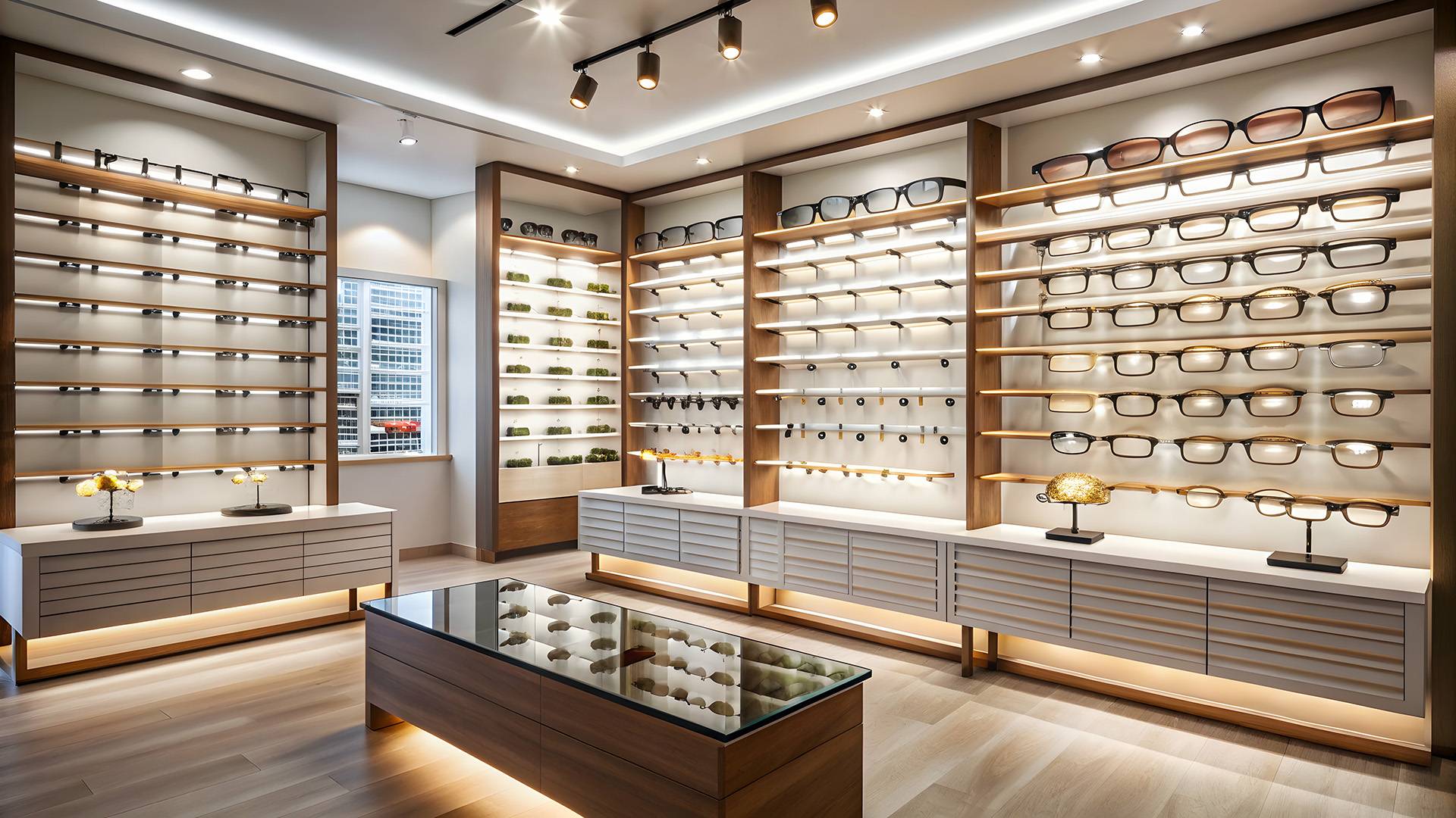 Boutique de costumes élégante avec éclairage moderne – AJLP RENOV' accompagne les professionnels dans l’aménagement et la rénovation de commerces.